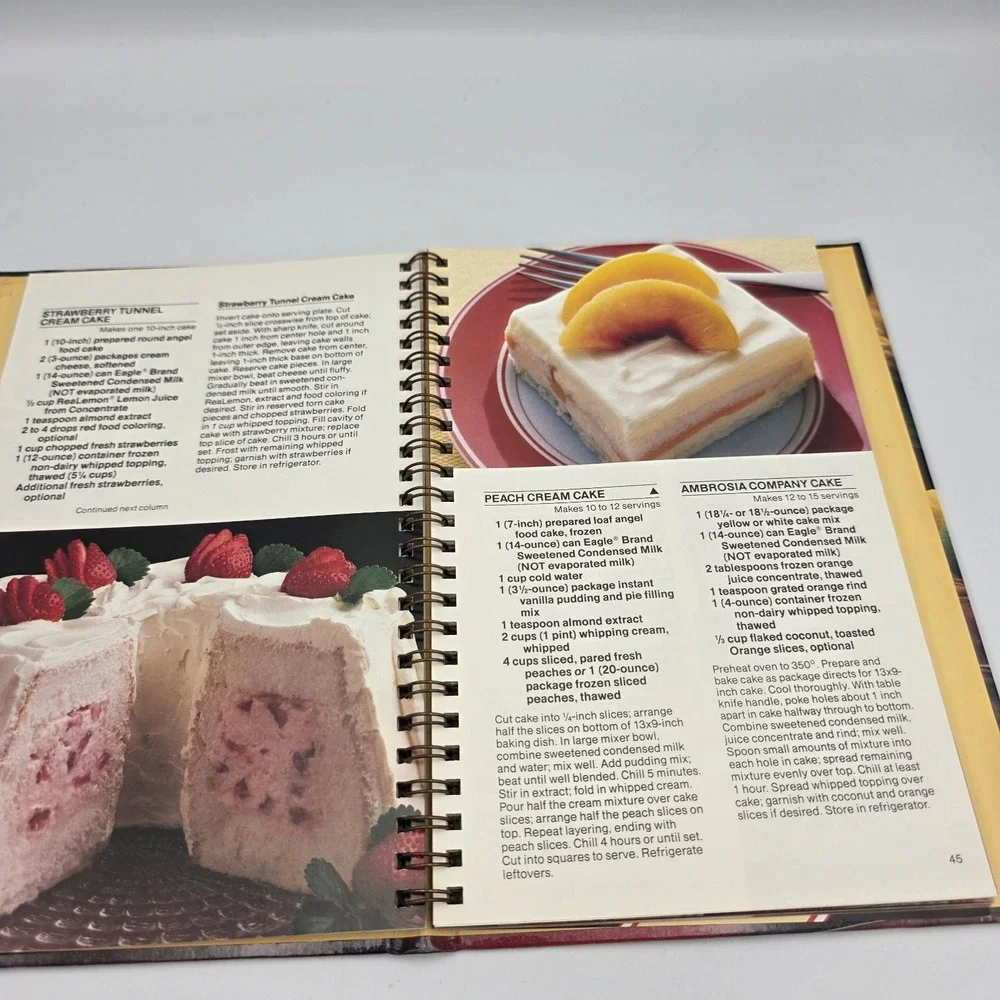 Classic Desserts From the‎ Dessert Maker 1984 Eagle Brand Hardcover Spiral Book